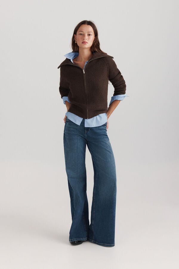 Springfield Cardigan with buttons brown