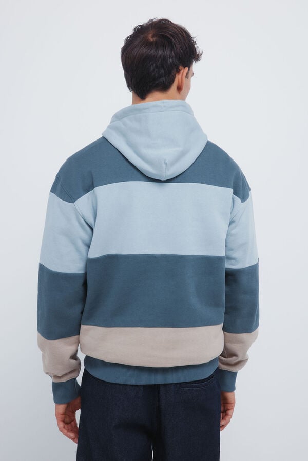 Springfield Sweatshirt hood cuts blue