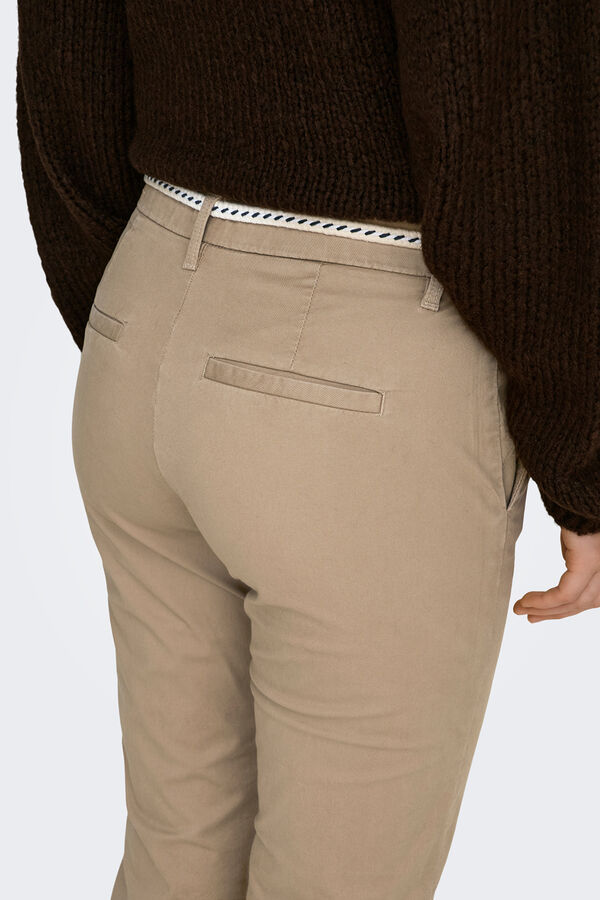 Only Elastic chinos nude