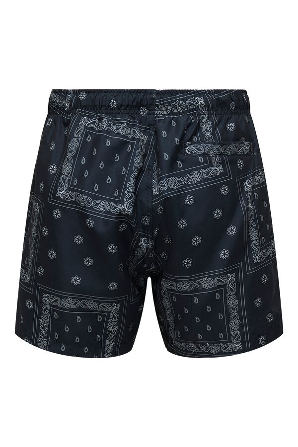 Only & Sons Printed swimwear black