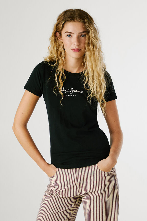 Pepe Jeans Slim-fit logo t-shirt black