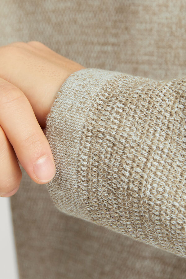 Jack & Jones Jersey-knit long sleeve loose jumper grey