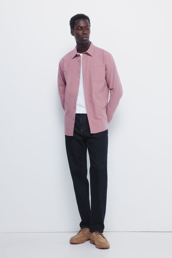 Springfield Colored Oxford shirt pink