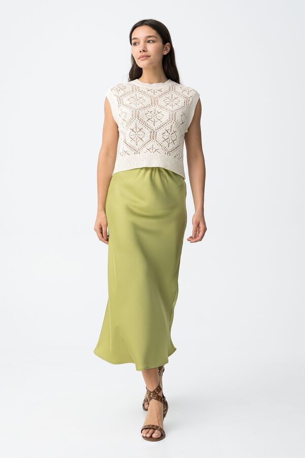 Tiffosi Midi skirt green