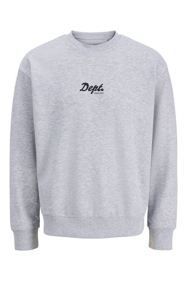 JJ REBEL Sweatshirt em algod&atilde;o cinzento
