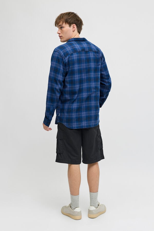 JJ REBEL Relaxed fit cargo Bermuda shorts black