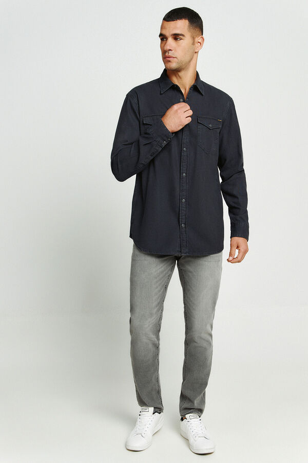 Jack & Jones Denim regular shirt black