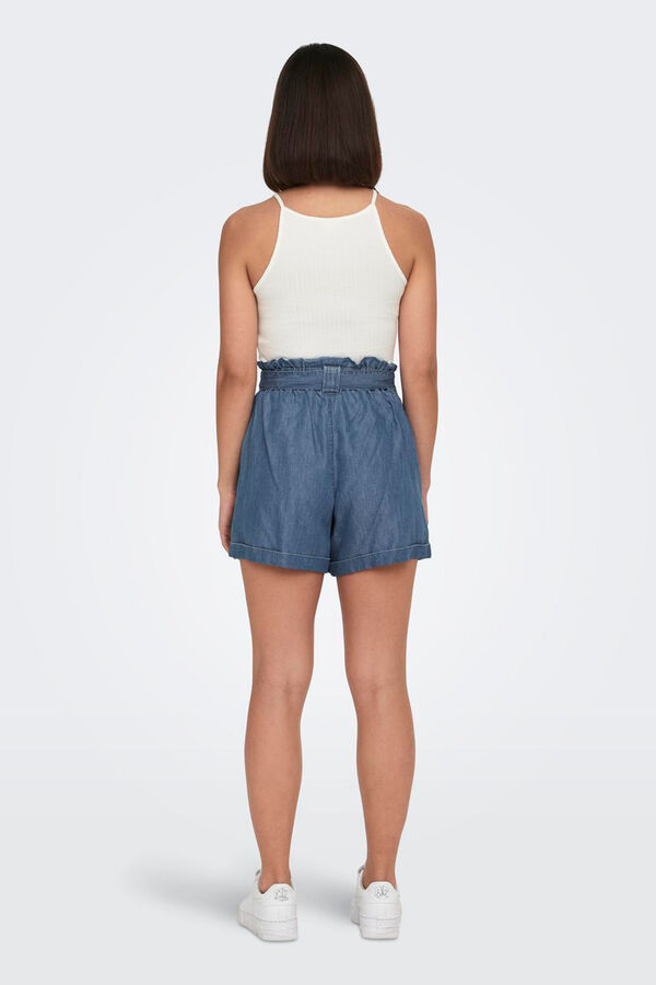 Springfield Jeansshorts mit hoher Taille azulado