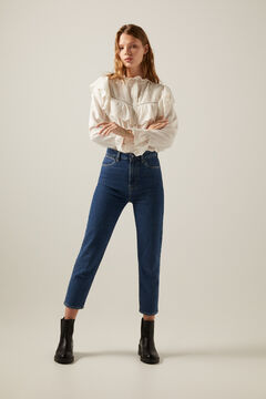 Springfield Sustainable Wash Mom Jeans blue