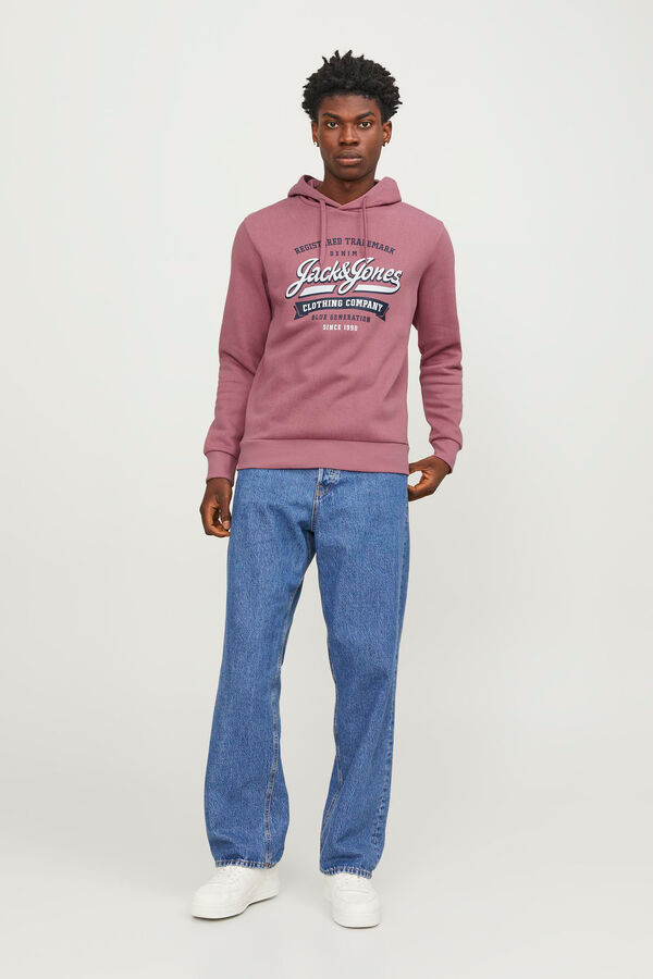 Springfield Sweatshirt com capuz padrão rosa
