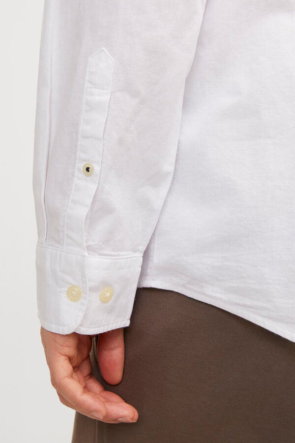 Springfield Comfort fit oxford shirt white