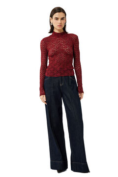 Koton Blusa de encaje texturizada