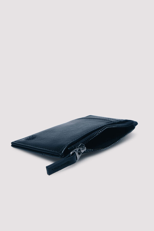 Springfield Black leather effect card holder wallet black
