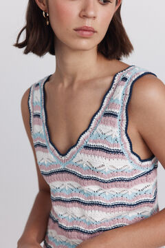 Springfield Top multicolor de malha