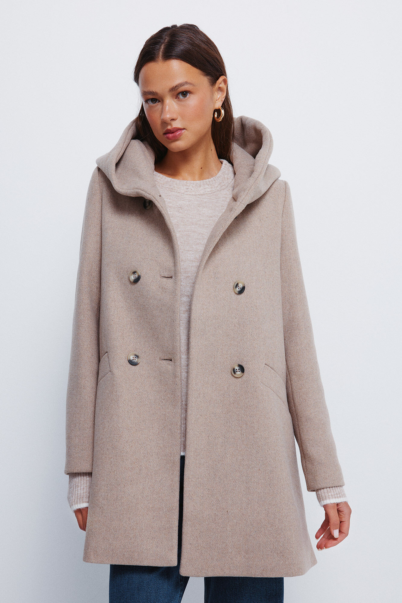 Springfield Abrigo botones capucha