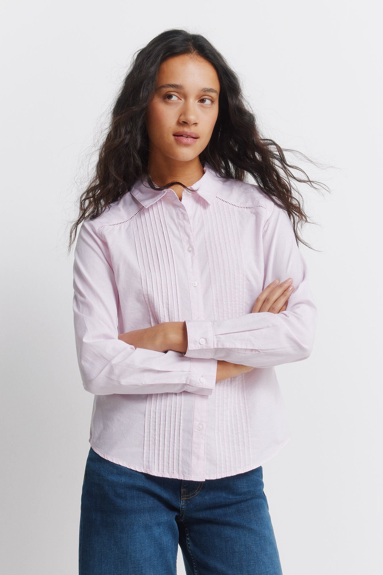 Springfield Pleated long sleeve shirt