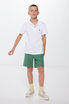 Springfield Boy's piqué Bermuda shorts green
