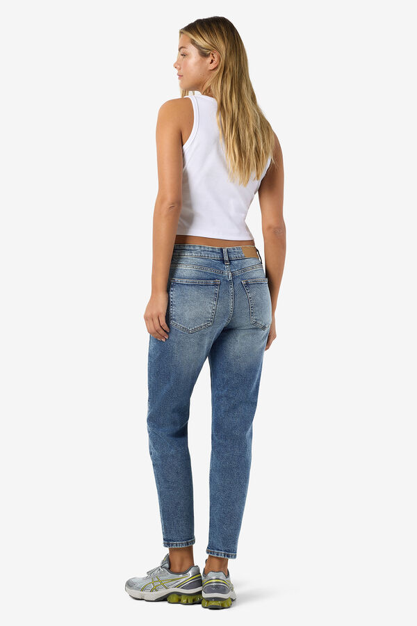 Noisy May Pantal&oacute;n vaquero de largo tobillero azul