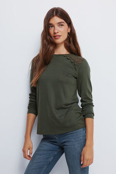 Springfield Crochet shoulder T-shirt