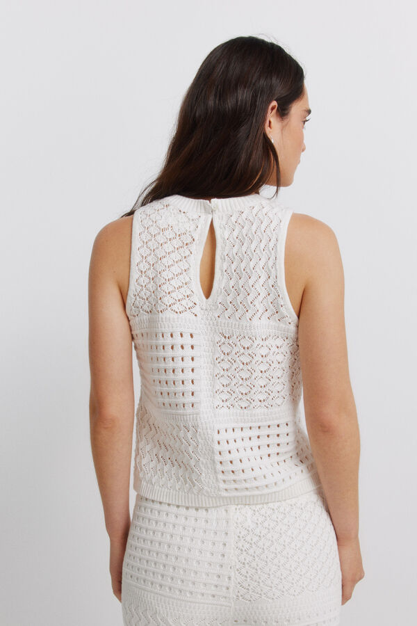 Springfield Pointelle top brown