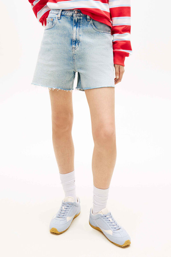 Tommy Jeans Pantal&oacute;n corto vaquero azul