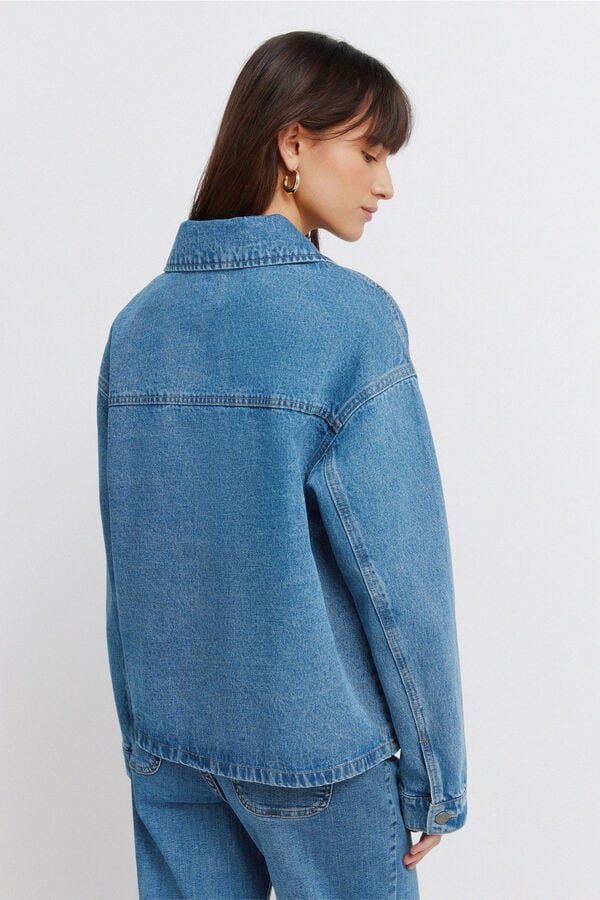 Springfield Teksas oversize jakna Plava