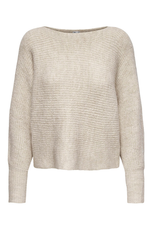 Only Camisola com gola gola cru