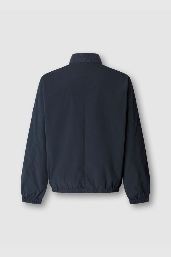 Pepe Jeans Bomber jacket with piping blue