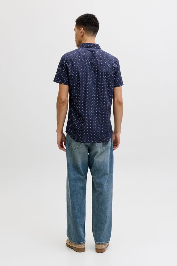Jack & Jones Camisa slim fit estampada azul