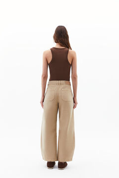 Oxxo Pantal&oacute;n de tiro medio de corte barrel