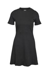 Noisy May Basic short sleeve round neck short dress black