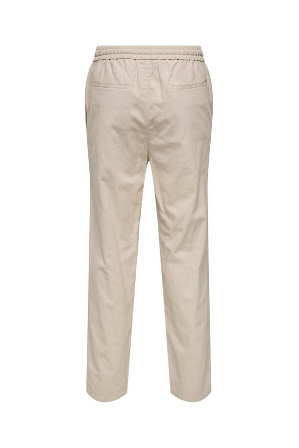 Only & Sons Pantal&oacute;n largo lino gris