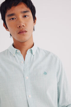 Springfield striped cotton slub shirt