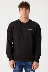 Springfield Essential sweatshirt with logo crna