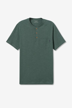 Springfield T-shirt básica Flamé com bolso verde