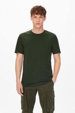 Springfield Short-sleeved cotton T-shirt. green