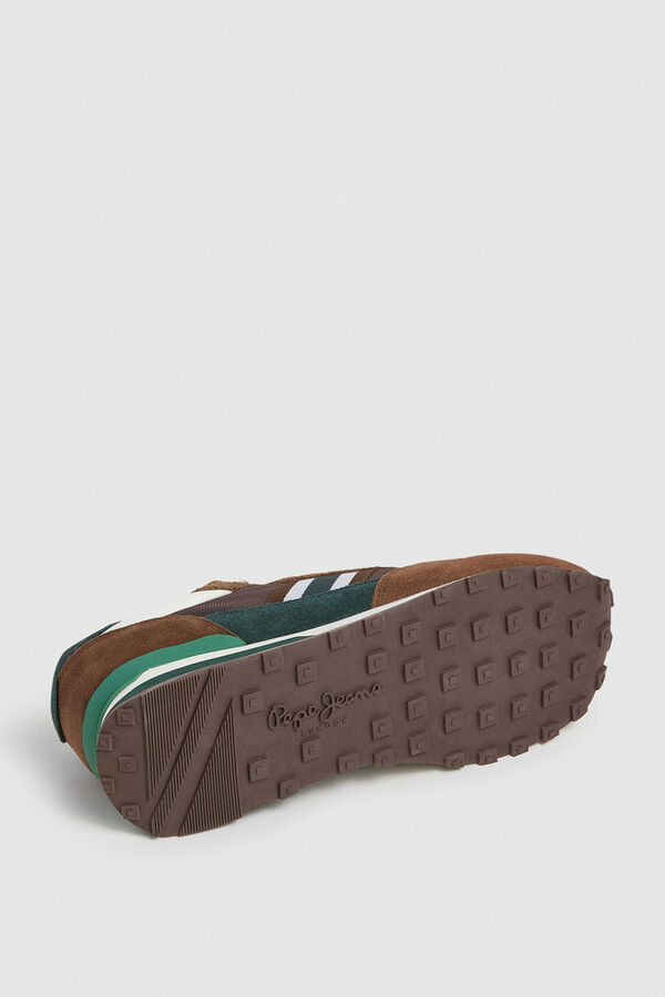 Pepe Jeans Running Shoes With Suede Details nude