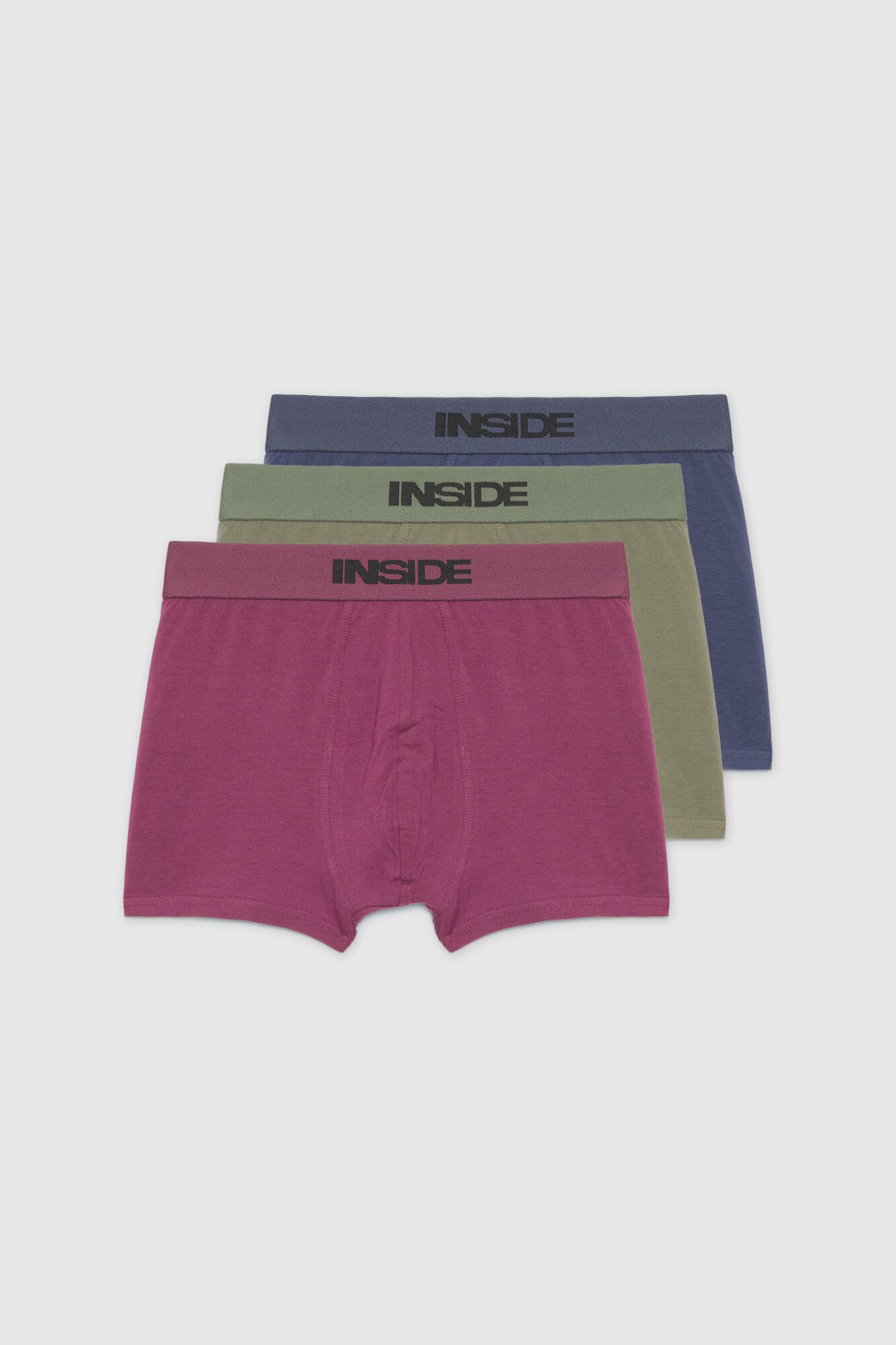 Inside Pacote com 3 liso boxer lisas