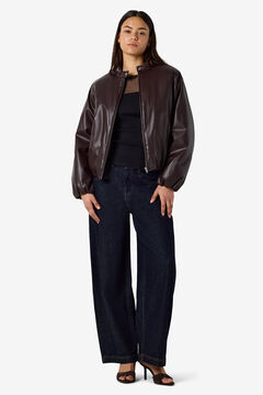 Noisy May Chaqueta efecto piel cuello alto