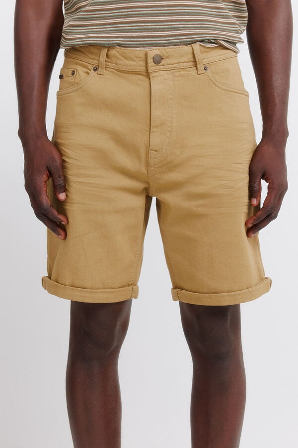 Springfield Washed 5-pocket slim fit Bermuda shorts brown