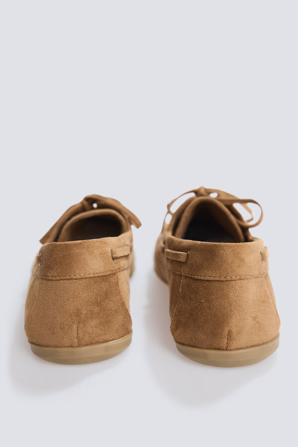 Springfield Mocassins effet daim nude