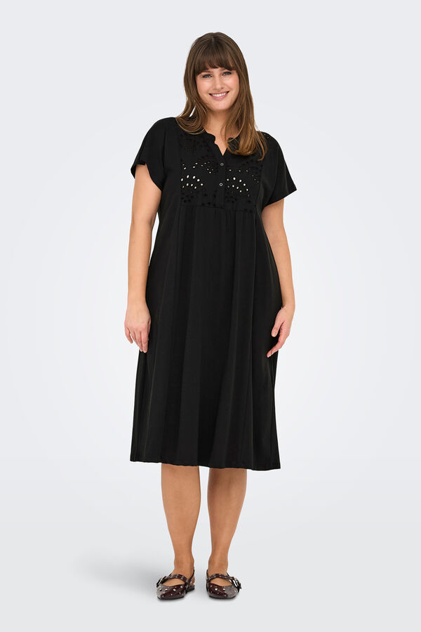 Only Carmakoma Plus size midi dress black