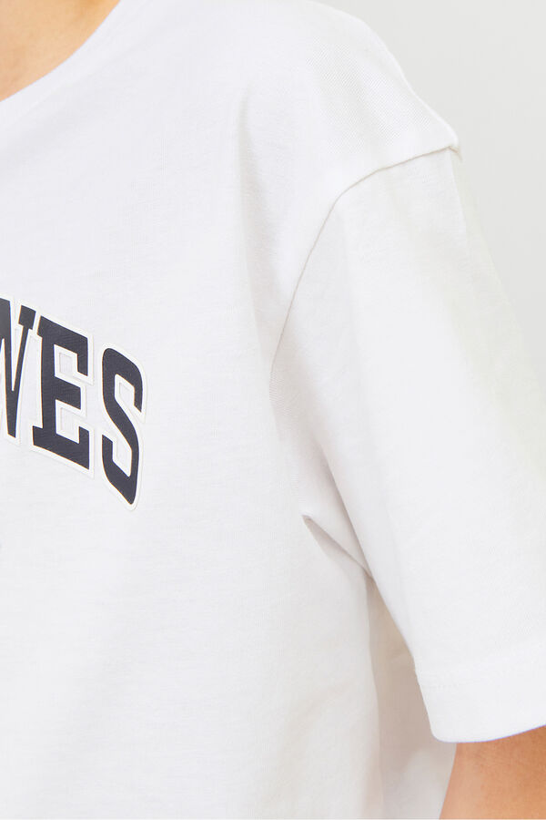 Jack & Jones Junior Relaxed logo T-shirt white