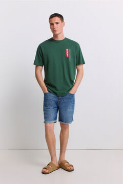 Springfield Ultraleichte Slim-Fit-Jeans-Bermudas