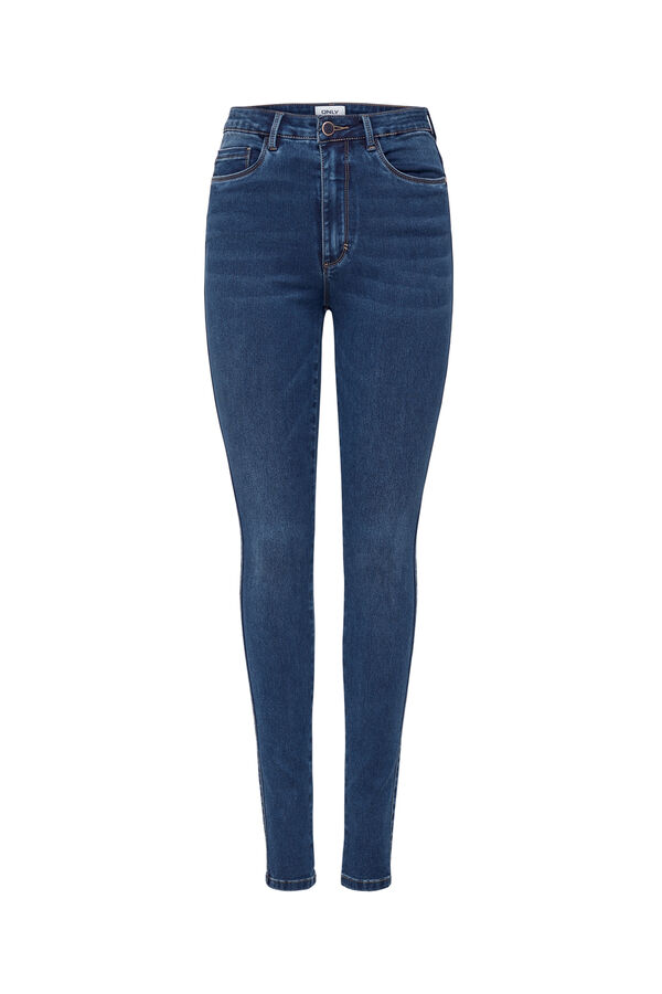 Springfield High-rise skinny jeans plava