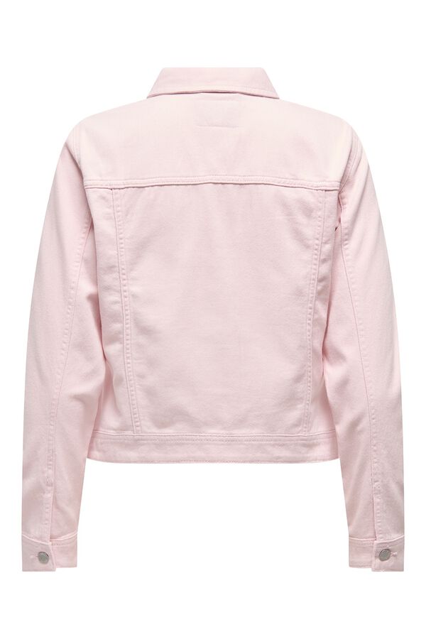 Only Chaqueta vaquera bolsillos delanteros rosa