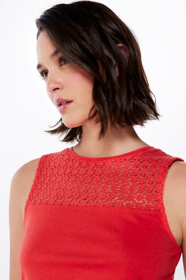 Springfield T-Shirt Crochet Passe rojo
