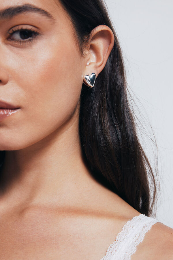 Springfield Pack of silver and gold heart earrings printed