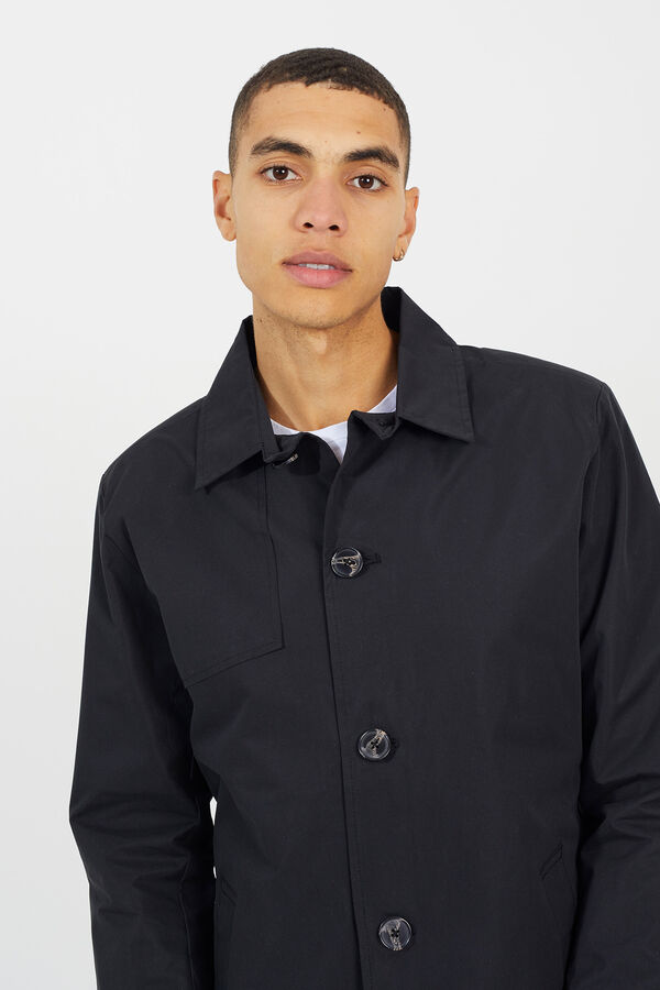 Brave Soul Jaqueta leve com bot&otilde;es preto