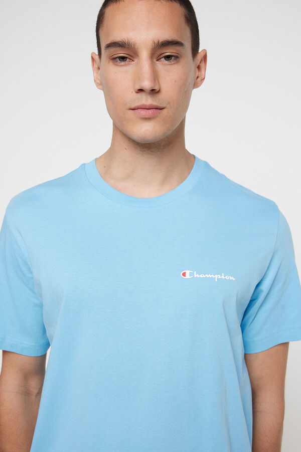 Springfield T-shirt manga curta de homem azul